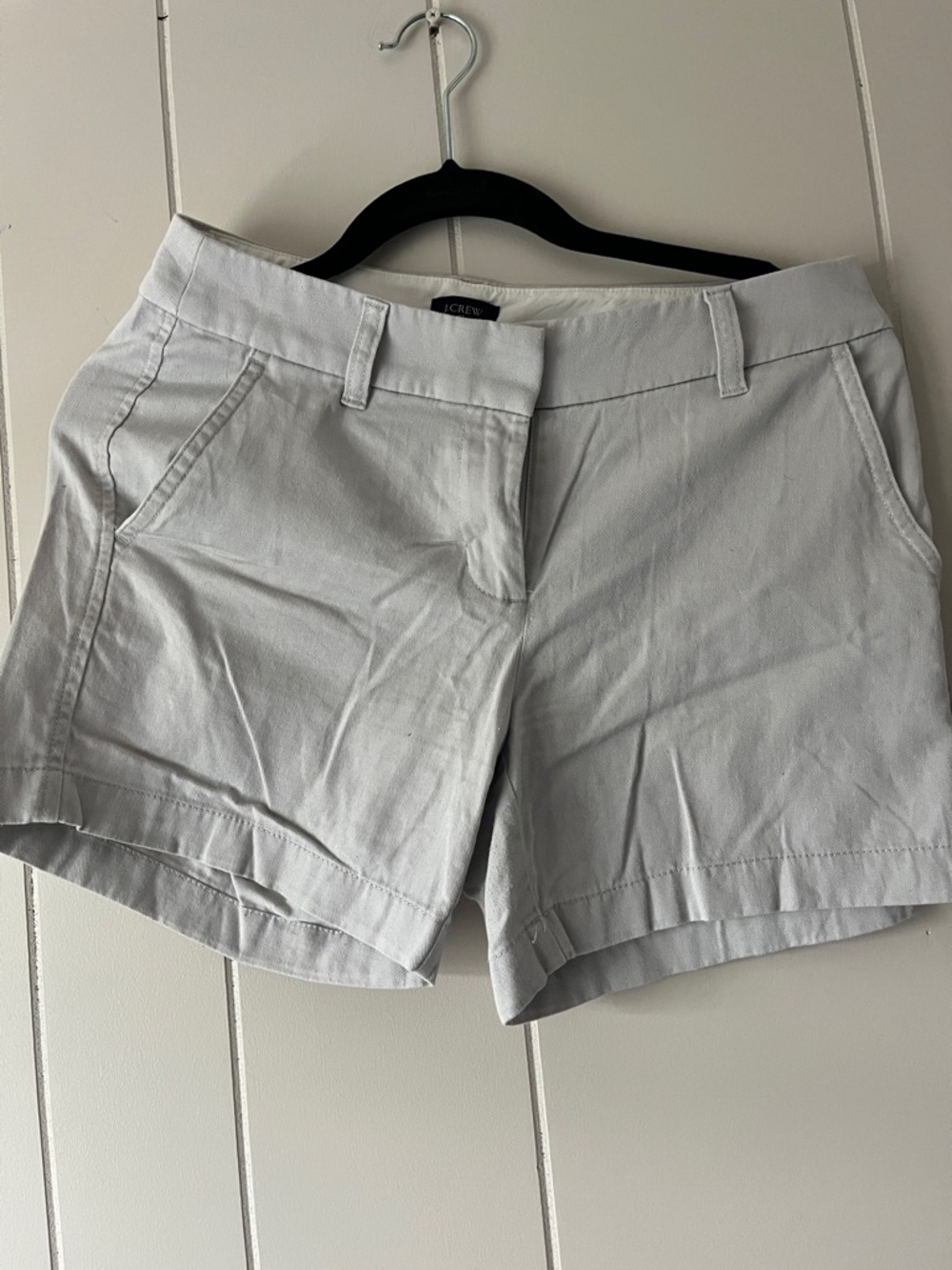 J. Crew Light Gray Women's Cotton Bermuda Shorts